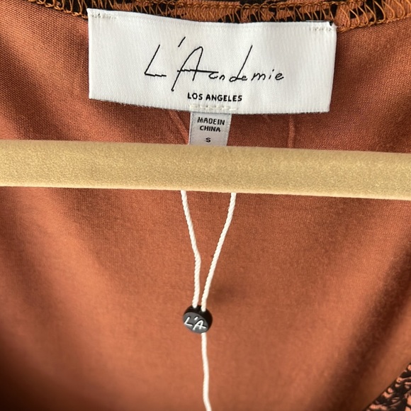 NWT L’academie Nancy midi dress in jungle animal - Picture 4 of 8